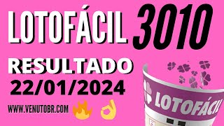 🍀 Resultado Lotofácil 3010 [upl. by Kippar]