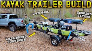 Building the BEST DIY Kayak Trailer for Kayak Bass Fishing Tournaments  FULL BUILD [upl. by Vada]