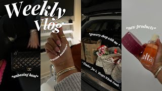 VLOG  THIS CAUGHT ME BY SURPRISE  MY FIRST RUSSIAN MANICURE  GROCERY SHOP W ME  UNBOXING [upl. by Aihcsrop]