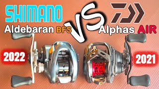 Shimano Aldebaran BFS VS Daiwa Alphas AIR สุดยอดรอกเหยื่อเบา daiwareels shimanoreels [upl. by Anicart]