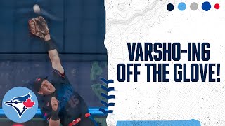 Daulton Varsho continues to dominate the outfield with another highlight reel catch [upl. by Annahavas]