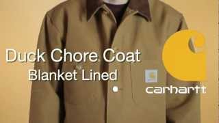 C001 Carhartt Duck Chore Coat  Blanket Lined [upl. by Aerahs491]