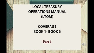 BCLTE REVIEWER 2 LOCAL TREASURY OPERATIONS MANUAL PART 1 [upl. by Druce867]