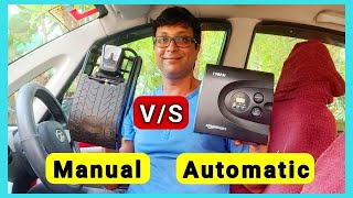 Which Tyre Inflator is the Best I Manual vs Automatic I Car Accessories ITravelwithAnindya I Hindi [upl. by Neerhtak]