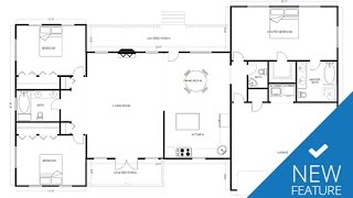 New CAD amp Floor Plan Features in SmartDraw [upl. by Almena]