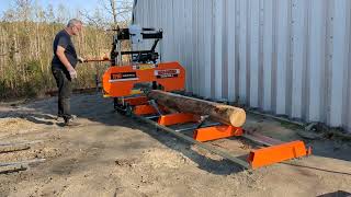 TMG Industrial PSM26 26quot Portable Sawmill with 14 HP Kohler Engine [upl. by Thormora39]