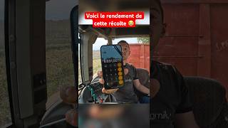 Voici le rendement de notre récolte agriculteur machinesagricoles sorgho ￼ [upl. by Ferino624]