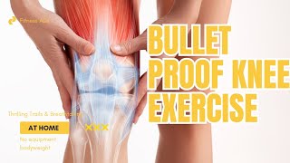 Knee Strengthening Exercise at Home no equipment bodyweight [upl. by Emmalyn]