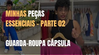 Minhas peças essenciais  Guarda roupa capsula  Parte 02 [upl. by Aramat]