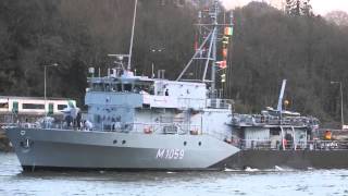 Naval ships arrive at the Port of Cork [upl. by Aslin]