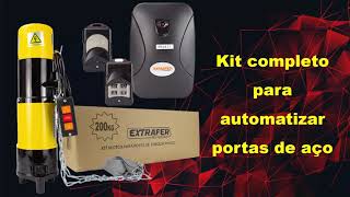 Kit Motor para porta de enrolar 200kg a 600kg Extrafer [upl. by Ahtelra]