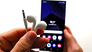 How To Connect Wired Headphones to Samsung Galaxy S24 Ultra [upl. by Friend]