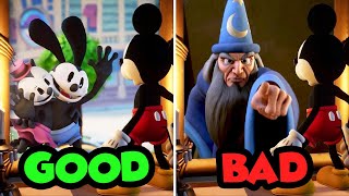 Epic Mickey Rebrushed  Good Ending vs Bad Ending [upl. by Galvan]