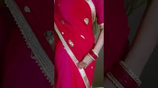 Karvachauth special saree dreping with me 🌙shorts shortyoutubeshorts youtube dance love [upl. by Lasala]