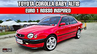 Toyota Corolla Baby Altis Euro 1 ROSSO Inspired Modified  OtoCulture [upl. by Abert]