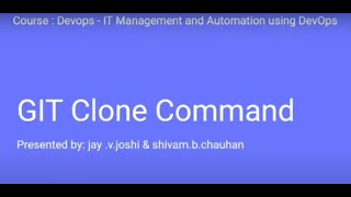 What is GIT CLONE command  How a GIT CLONE command works In Hindi [upl. by Ahsac]