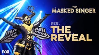 The Bee Is Revealed  Season 1 Ep 10  THE MASKED SINGER [upl. by Akkahs373]