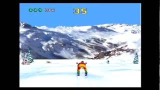 Val dIsère Skiing and Snowboarding  Atari Jaguar Nice and Games [upl. by Nivahb]