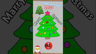 How to Draw Christmas Tree 🎄 for Kids marrychristmas christmastree christmas drawing [upl. by Bissell]