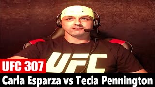 UFC 307 Carla Esparza vs Tecia Pennington REACTION [upl. by Acsirp]