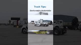 How To Couple a Tractor Trailer pt1 shorts [upl. by Adnuahsal792]