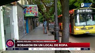 Mendoza rompieron la vidriera de un comercio y entraron a robar en pleno centro [upl. by Edialeda989]