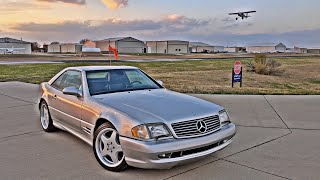 2001 Mercedes Benz SL500 AMG Package Convertible Hardtop SL Series Silver Review [upl. by Secnirp918]