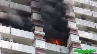 E  EINSATZDOKU HOCHHAUSBRAND IN SINDELFINGEN  Großalarm für die Feuerwehr im Landkreis BB [upl. by Tychon]