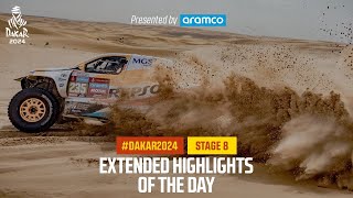 Extended highlights of Stage 8 presented by Aramco  Dakar2024 [upl. by Rahm504]