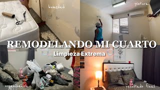 REMODELANDO MI CUARTO 👷🏻‍♀️🏠  ROOM TOUR  Limpieza Extrema  Organización [upl. by Byers559]