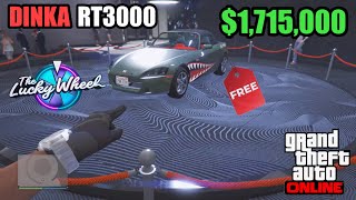 1ST TRY WINNING THE NEW PODIUM VEHICLE DINKA RT3000  GTA V ONLINE [upl. by Kayne952]