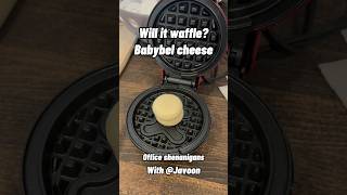 Babybel Cheese in a Waffle Press [upl. by Oicram]