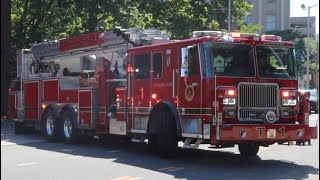 Stamford FD Truck 1 Engine 1 amp Unit 4 Responding [upl. by Glenda]