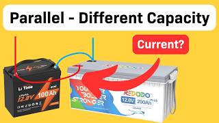 Different Capacity Batteries in Parallel  Current Sharing Explained [upl. by Cowley]