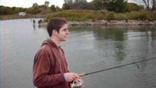 Oshawa Marina Fall Salmon fishing 2010 [upl. by Pollack]