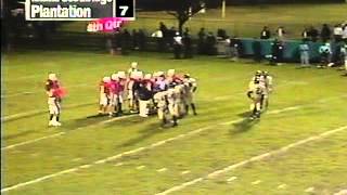 Plantation Colonels vs Miami Southridge Spartans  1998  Football [upl. by Llenoj]