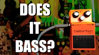 Boss DS1 Distortion  Bass Demo and Frequency Analysis  Does it Bass [upl. by Thorny218]