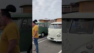 Hundreds of vintage VW Buses at the North American reveal for the new electric ID Buzz [upl. by Nwahsat]