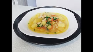 Суп с белой фасолью Вкусный питательный суп без мяса [upl. by Cutter537]