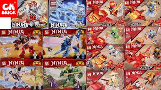 Unoffical Lego Collection 2022 Ninjago Minifigure sets 8 in 1 Vol 1 Unofficial Lego Speed Build [upl. by Odlavu]