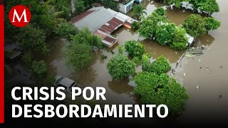 Aumento del río Coatzacoalcos provoca inundaciones que afectan a cientos de familias en Veracruz [upl. by Andrien]