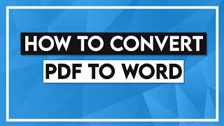 How to Convert PDF to Word  PDF to Word Converter [upl. by Oznerol]