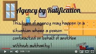 Agency by Ratification Without Authority [upl. by Asyla579]