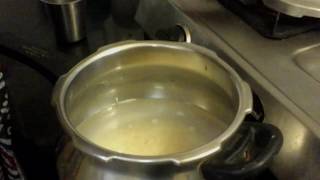 How to cook rice in pressure cooker Chitramuralis kitchen [upl. by Attaymik]