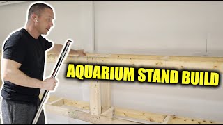 The king of DIY built the FIRST aquarium stand for our NEW fish room  ADayWithT [upl. by Melcher]