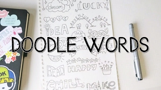 How to turn WORDS into Doodles  Doodle Words [upl. by Hgielrac]