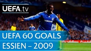 Michael Essien v Barcelona 2009 60 Great UEFA Goals [upl. by Cymbre]