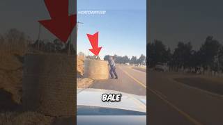 Police Officer Lifts 600Pound Hay Bale Alone CatchUpFeed [upl. by Gladstone]