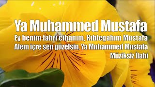 Ya Muhammed Mustafa  MÃ¼ziksiz Ä°lahi [upl. by Saerdna590]