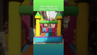 kids Jumping bed available for rental services lowest rent price only booking call quot7708540730quot [upl. by Aramoiz]